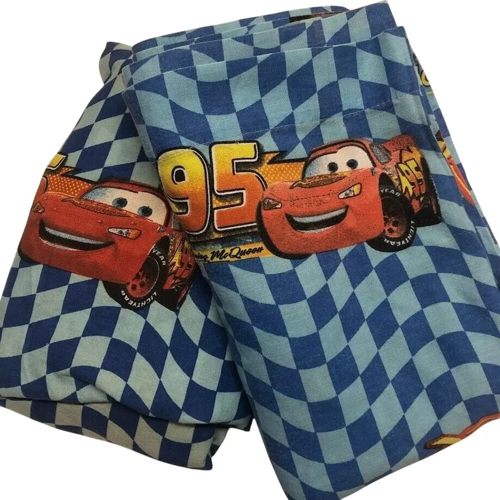 Disney Pixar CARS Sheets Lighting McQueen Mater Piston Cup Fitted & Flat TWIN